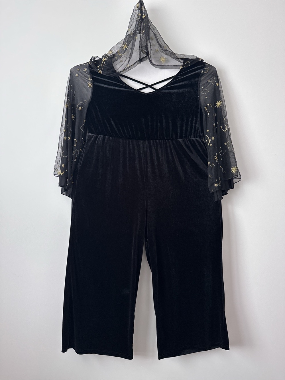 BloomChic velvet celestial witch jumpsuit
